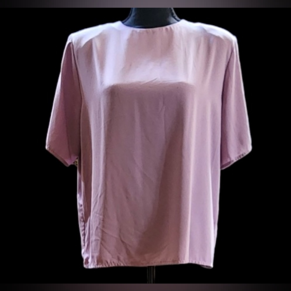 Dressbarn Short Sleeve Top in Purple